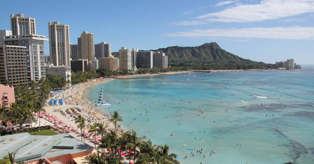 Skyline of Honolulu, Hawaii