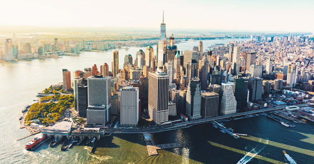 Skyline image of New York City, New York
