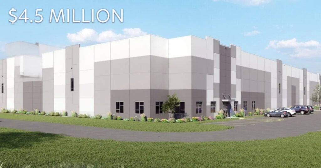 Town 9 Warehouse Rendering: $4.5 Million C-PACE Financing
