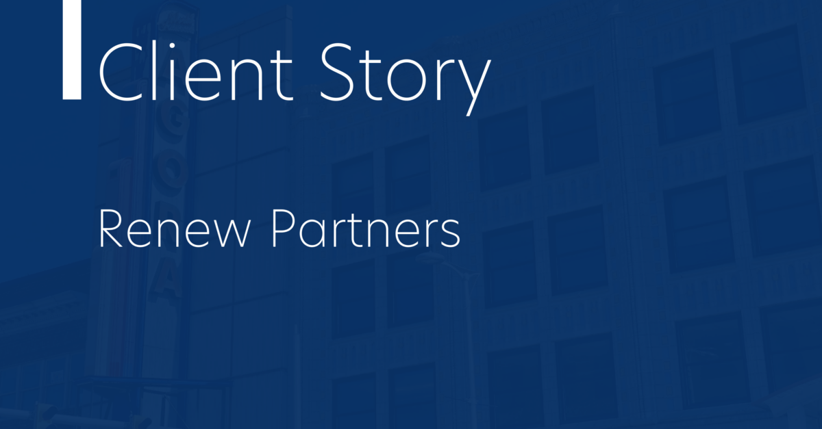 Client story: Renew Partners