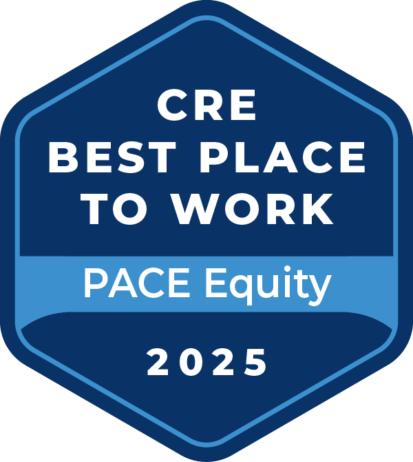 CRE Best Place to work award badge for PACE Equity