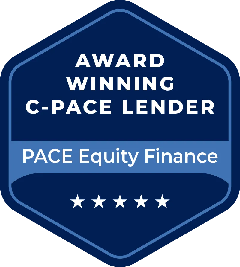 Award Winning C-PACE Lender badge for PACE Equity Finance