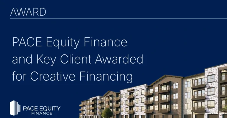 PACE Equity Finance and Key Client Awarded for Creative Financing